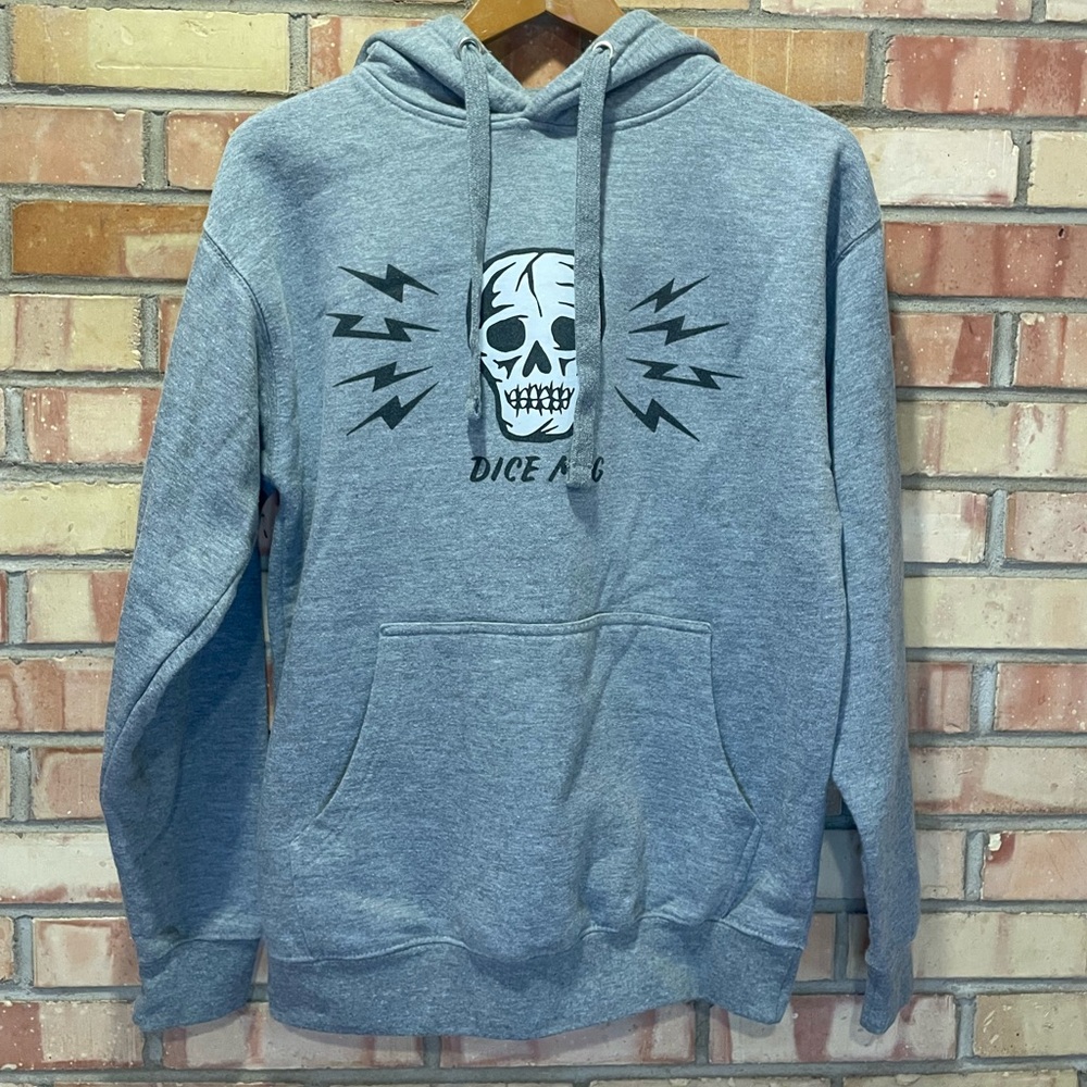 Dice Magazine Grey Hoodie Sweatshirt